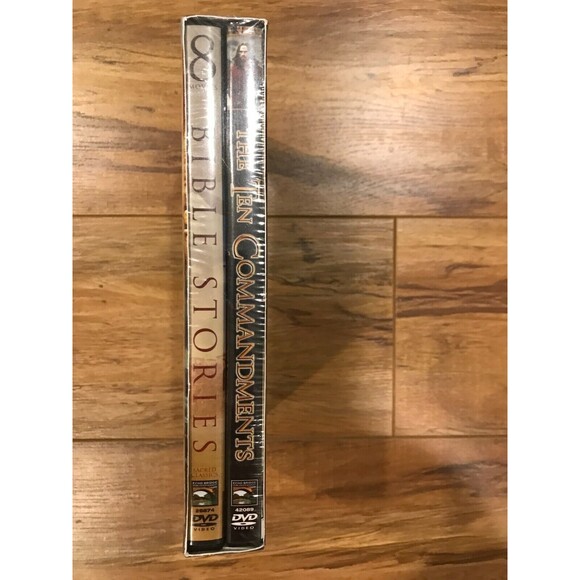 The Ten Commandments 3-Hr Mini-Series 9-Movie Bible Story Collection DVD Set NEW - Picture 3 of 3